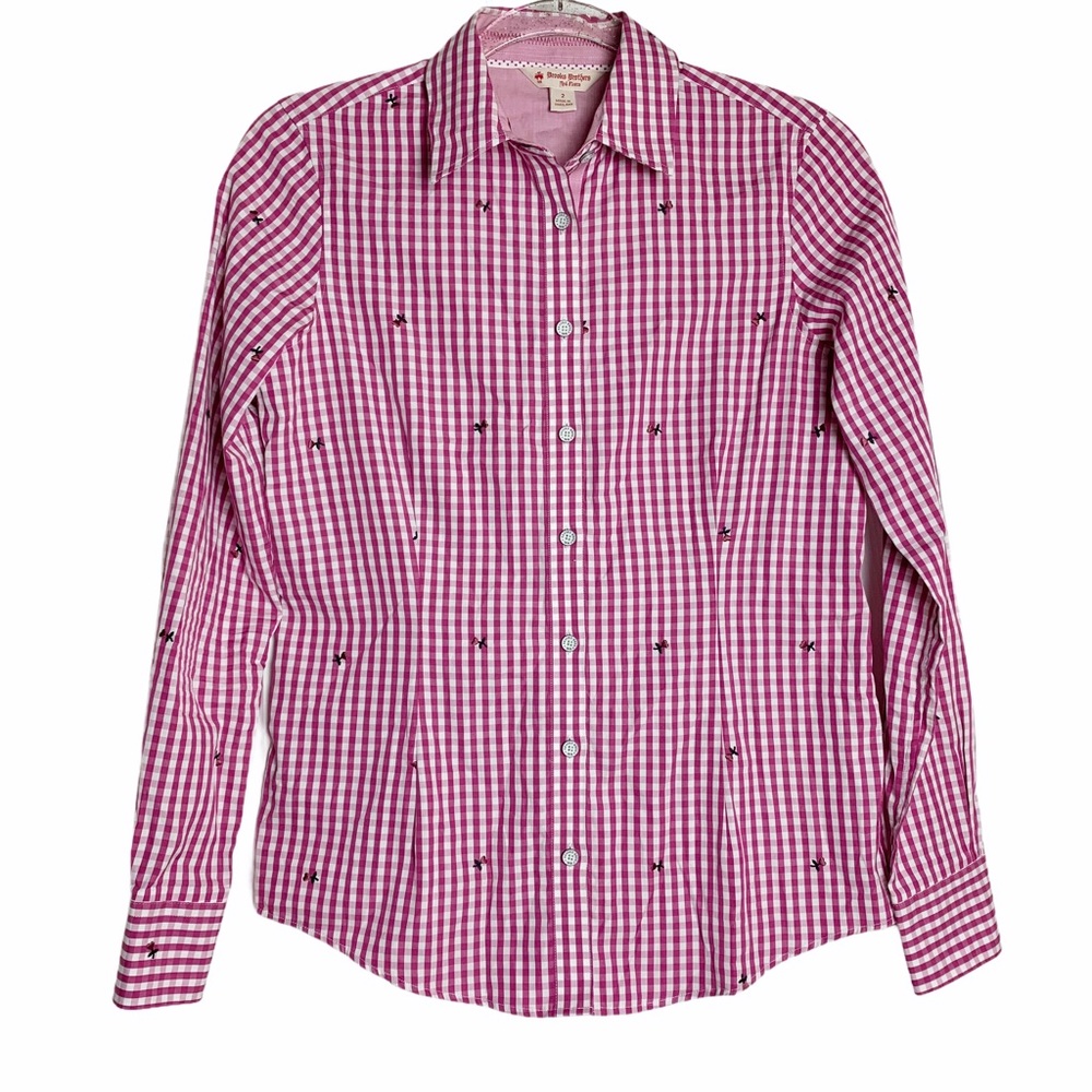 Brooks Brothers Embroidered Gingham Shirt